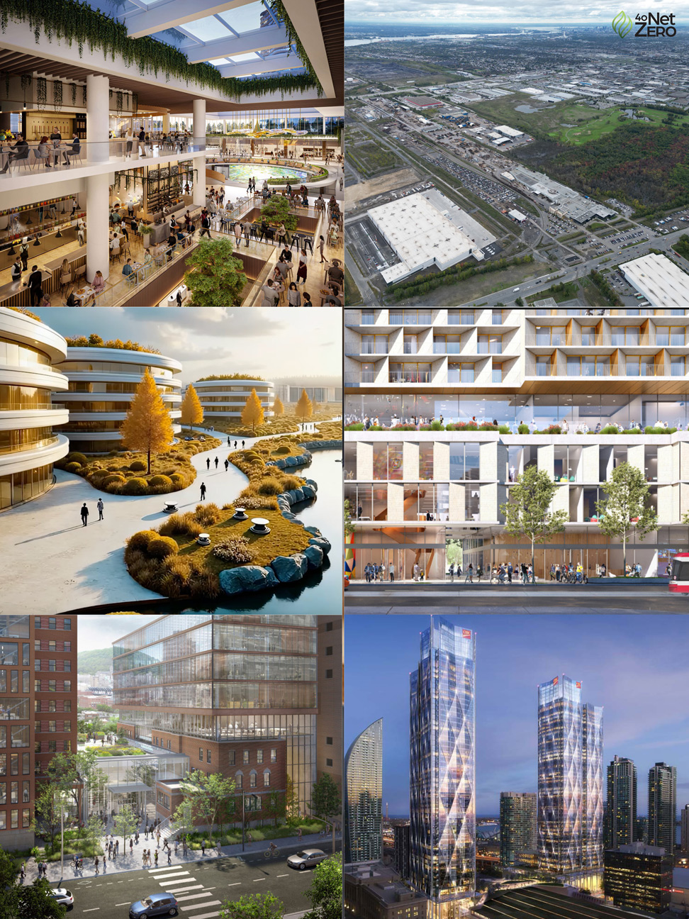 Collage of commercial real estate projects to watch for in 2025