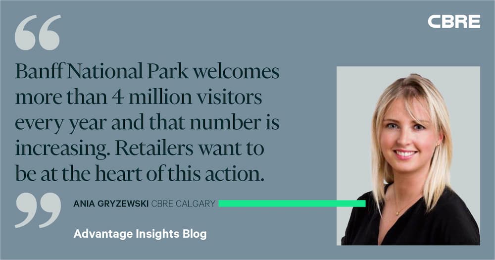 Banff National Park welcomes more than 4 million visitors every year and that number is increasing. Retailers want to be at the heart of the action. - Ania Gryzewski