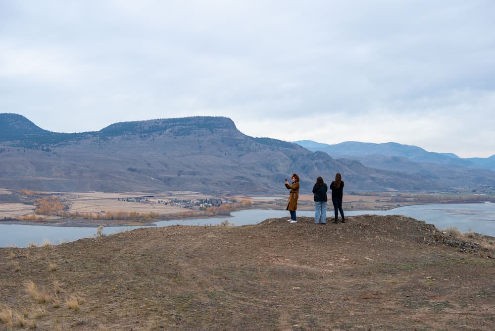 CBRE’s Rebecca Godfrey and Kaitlyn Washbrook with Tourism Kamloops’ Lisa Strachan