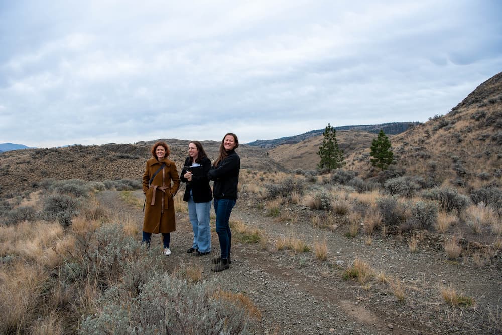 CBRE’s Rebecca Godfrey and Kaitlyn Washbrook with Tourism Kamloops’ Lisa Strachan