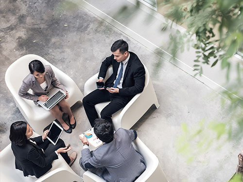 Sales professionals gathered