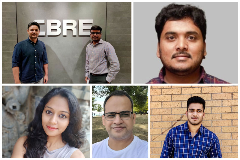 collage of people