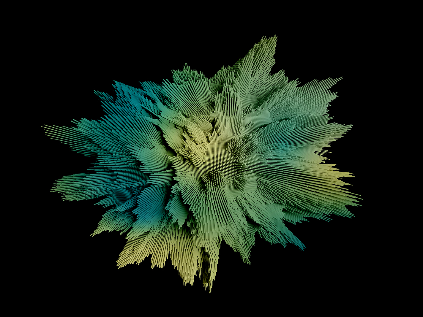 Green color burst