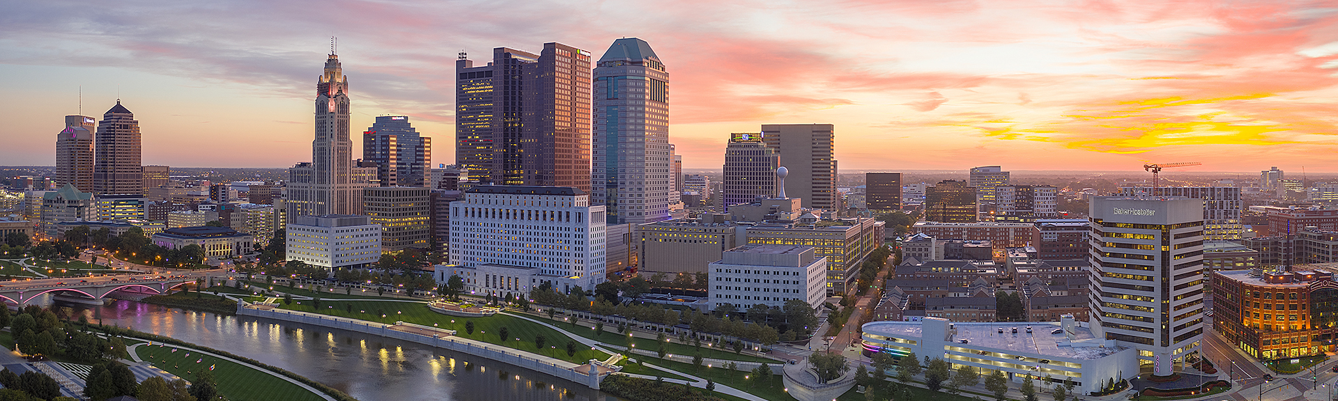 Aerial of Columbus, Ohio
