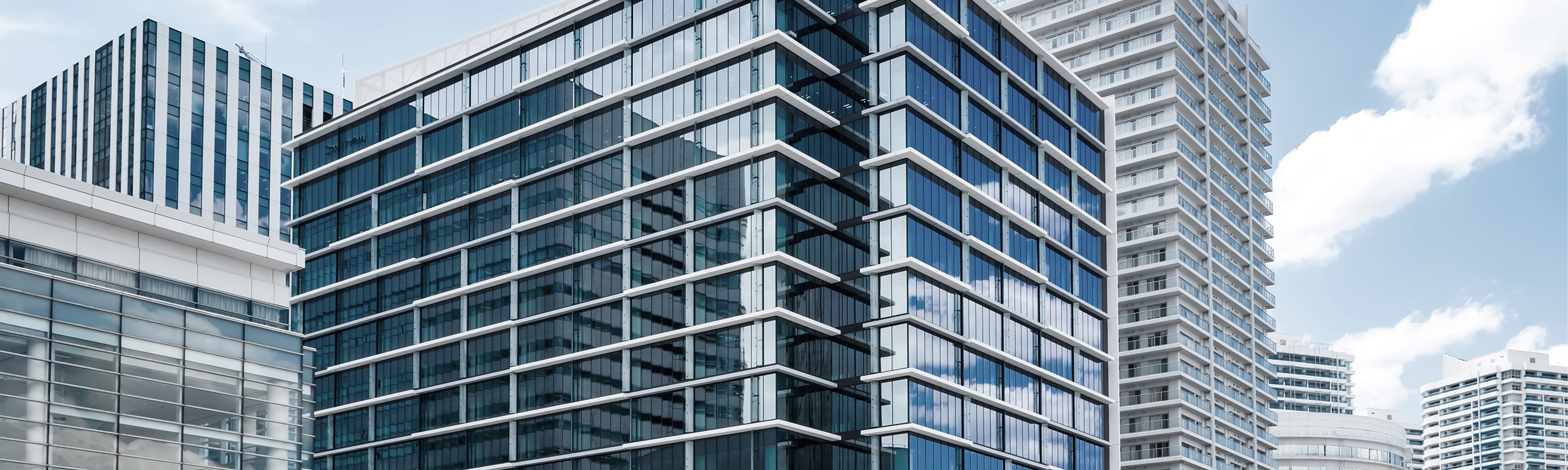 office tower building exterior in downtown metro area
