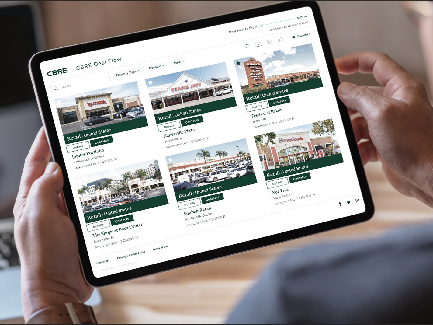 Dealflow retail listings
