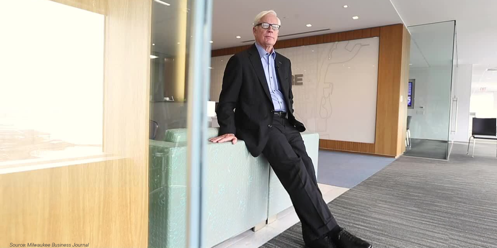 Bill in a CBRE office space