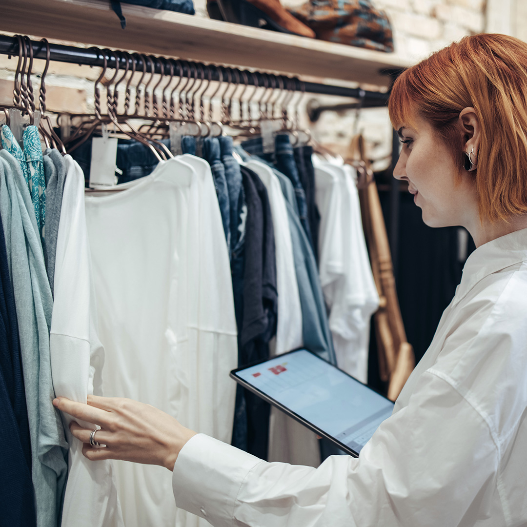A person shopping