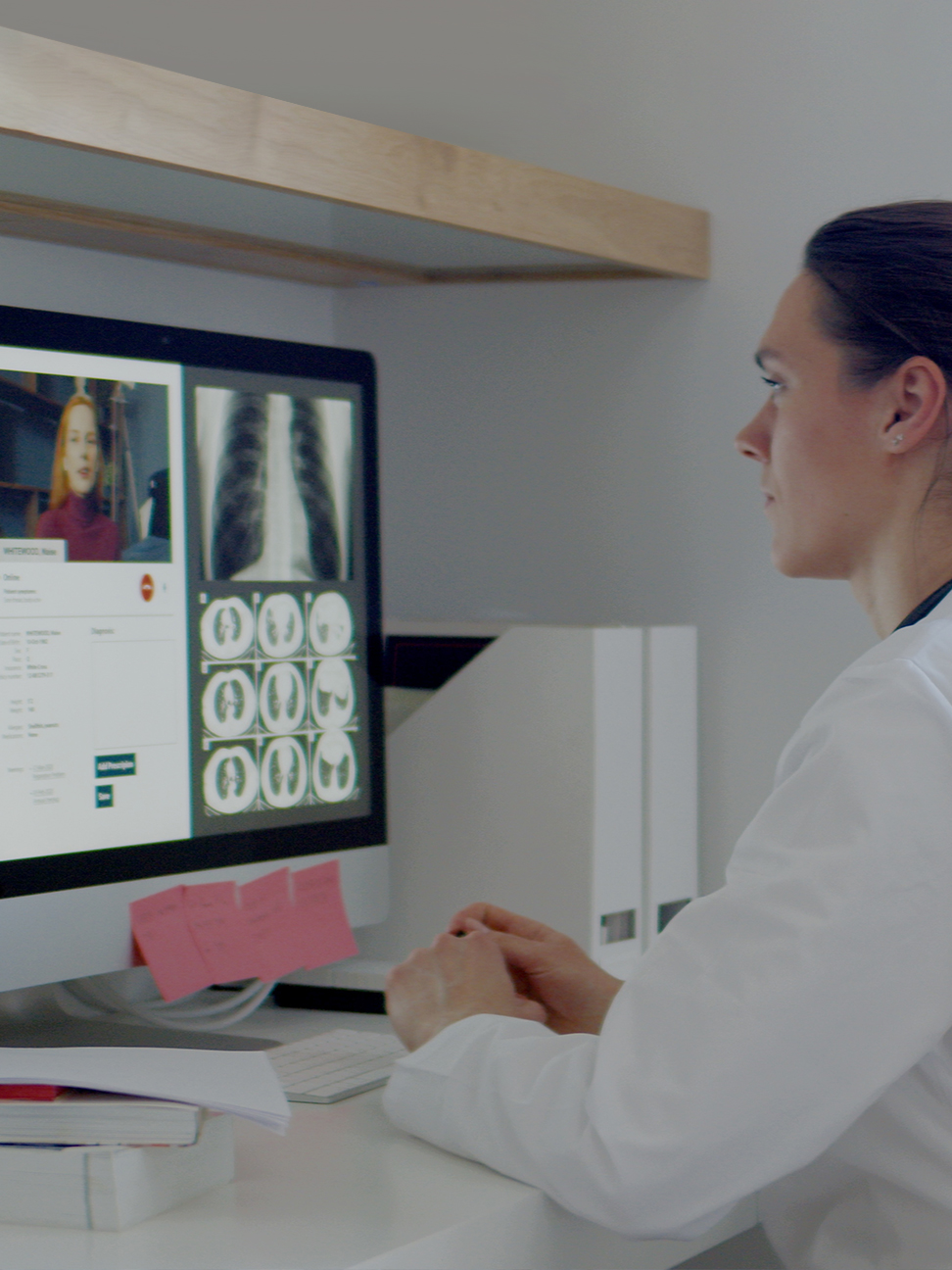 physician consults with patient over the internet