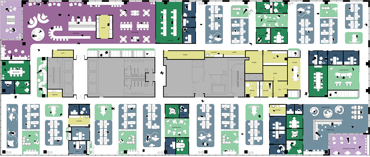 global-fit-out-cost-guide-2023-2024-Figure-2-Activity-Space-Floor-Layout