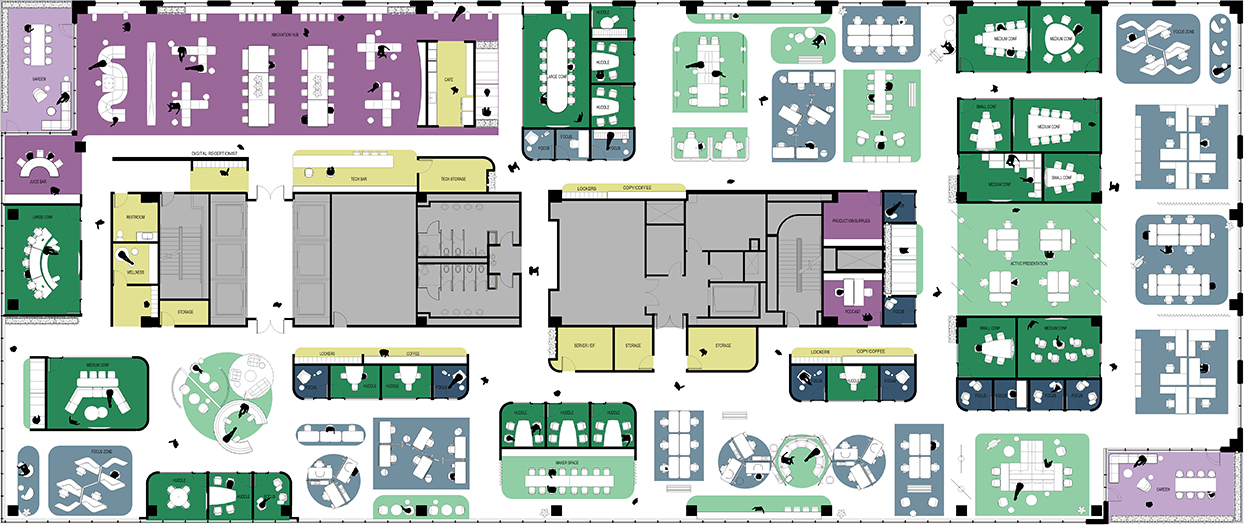 global-fit-out-cost-guide-2023-2024-Figure-3-Team-Space-Floor-Layout