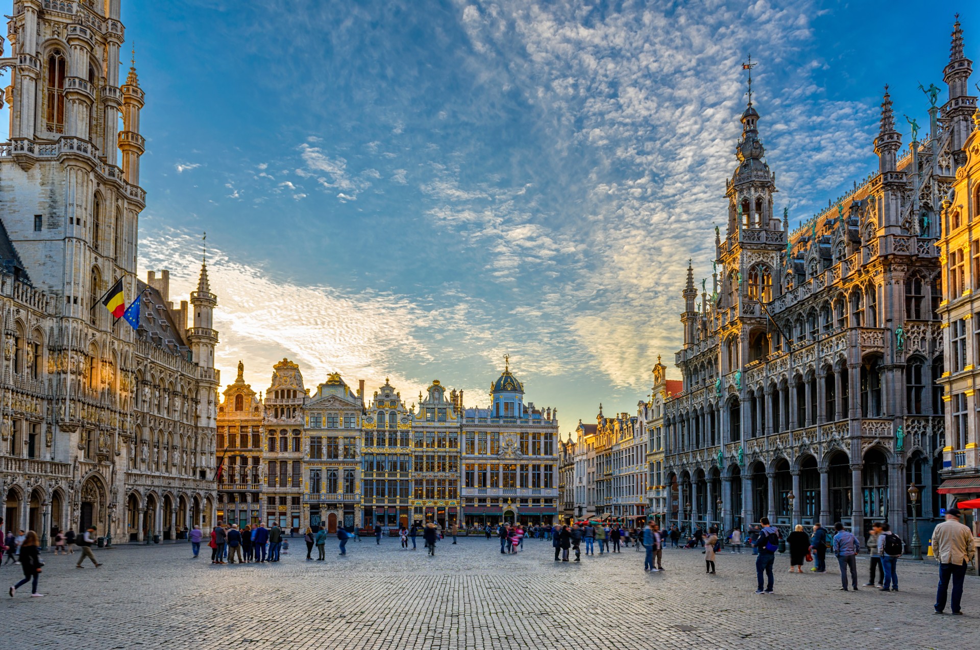 image of a square in Brussels city centre