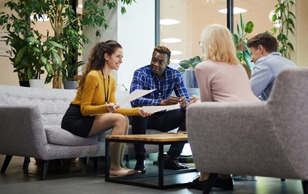 Image of people meeting in an office