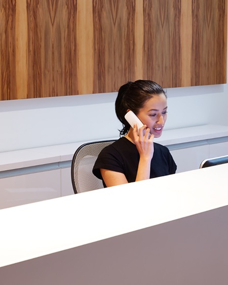 Image of receptionist