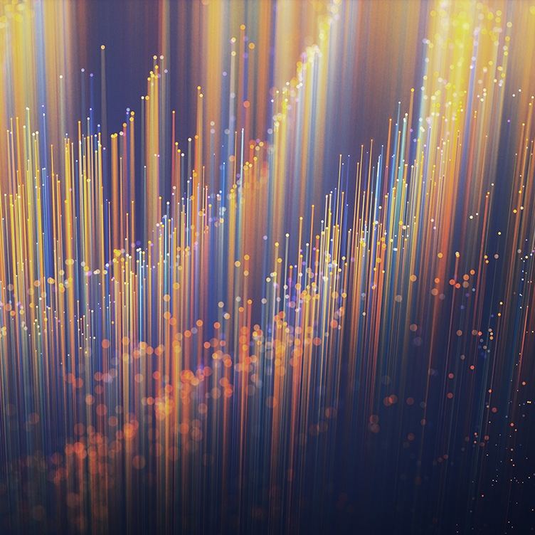 Data points creating waves