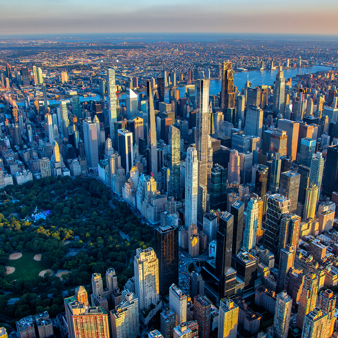 Aerial view of New York City