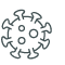 Icon of a virus