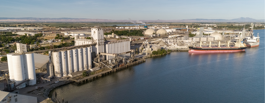 Image of buildings next to water