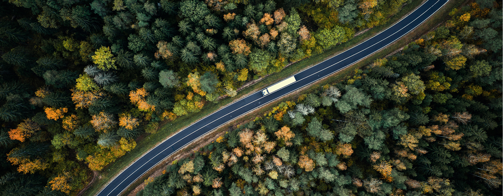Aerial image of road