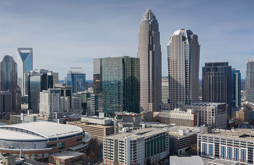City skyscrapers