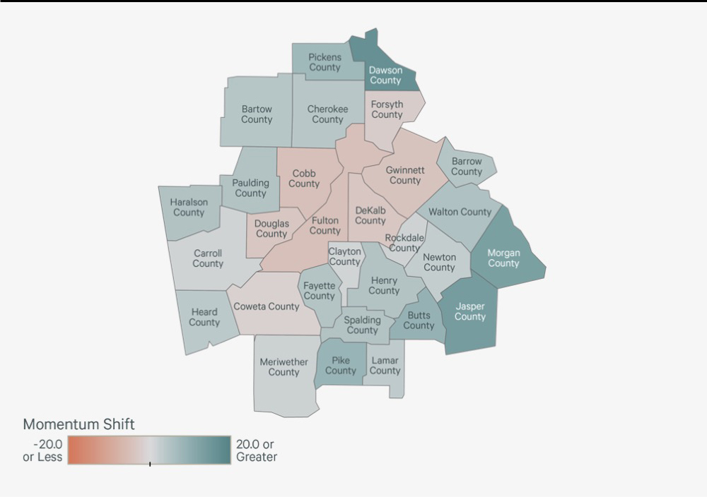 Image of Atlanta counties