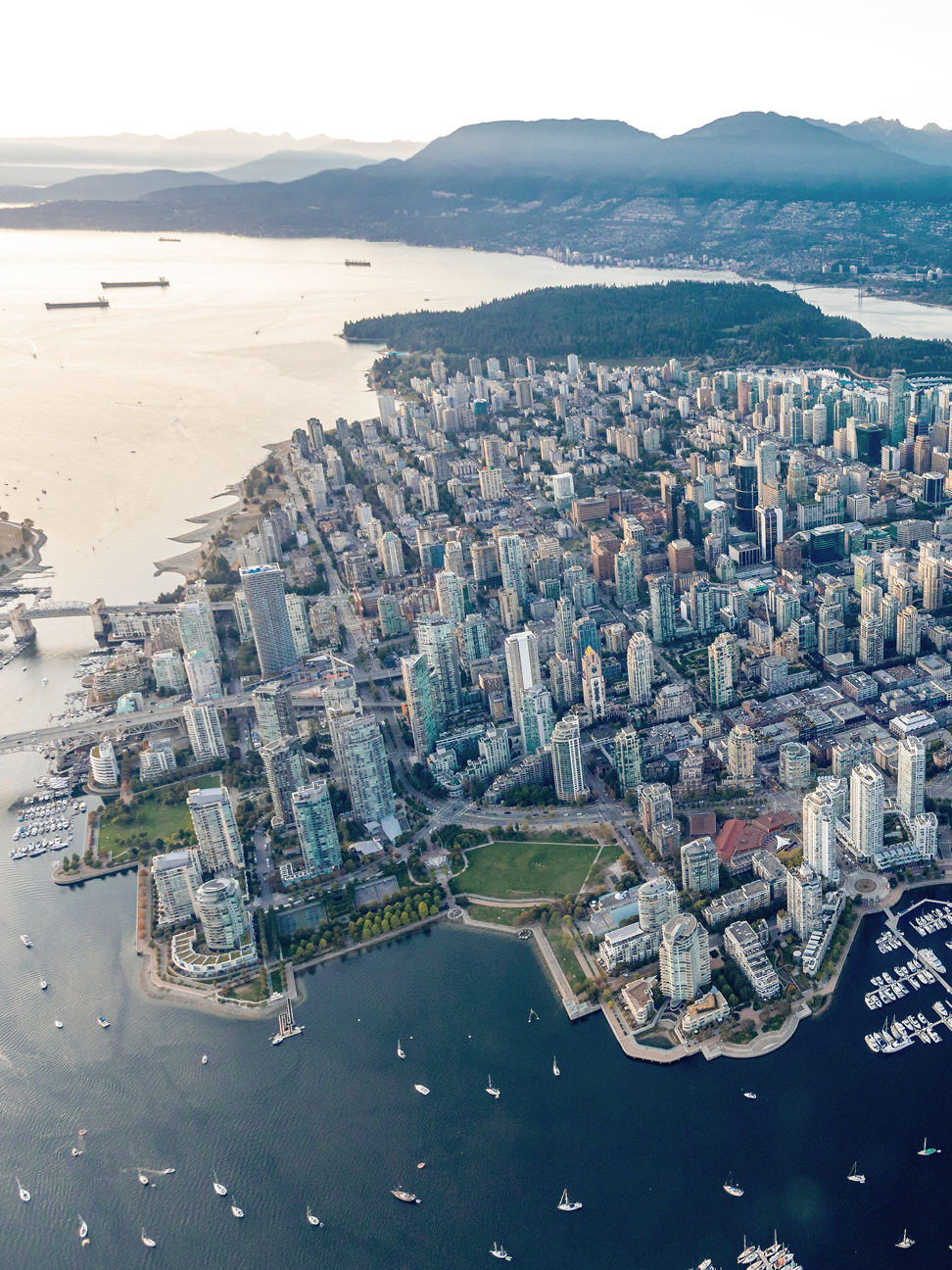 Aerial view of city