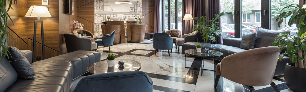 Image of a hotel lobby