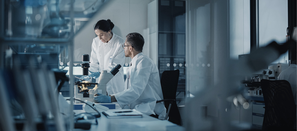 Image of laboratory with scientists