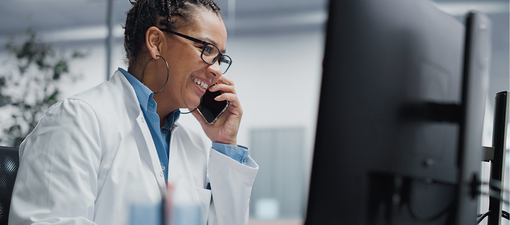 Image of healthcare admin worker