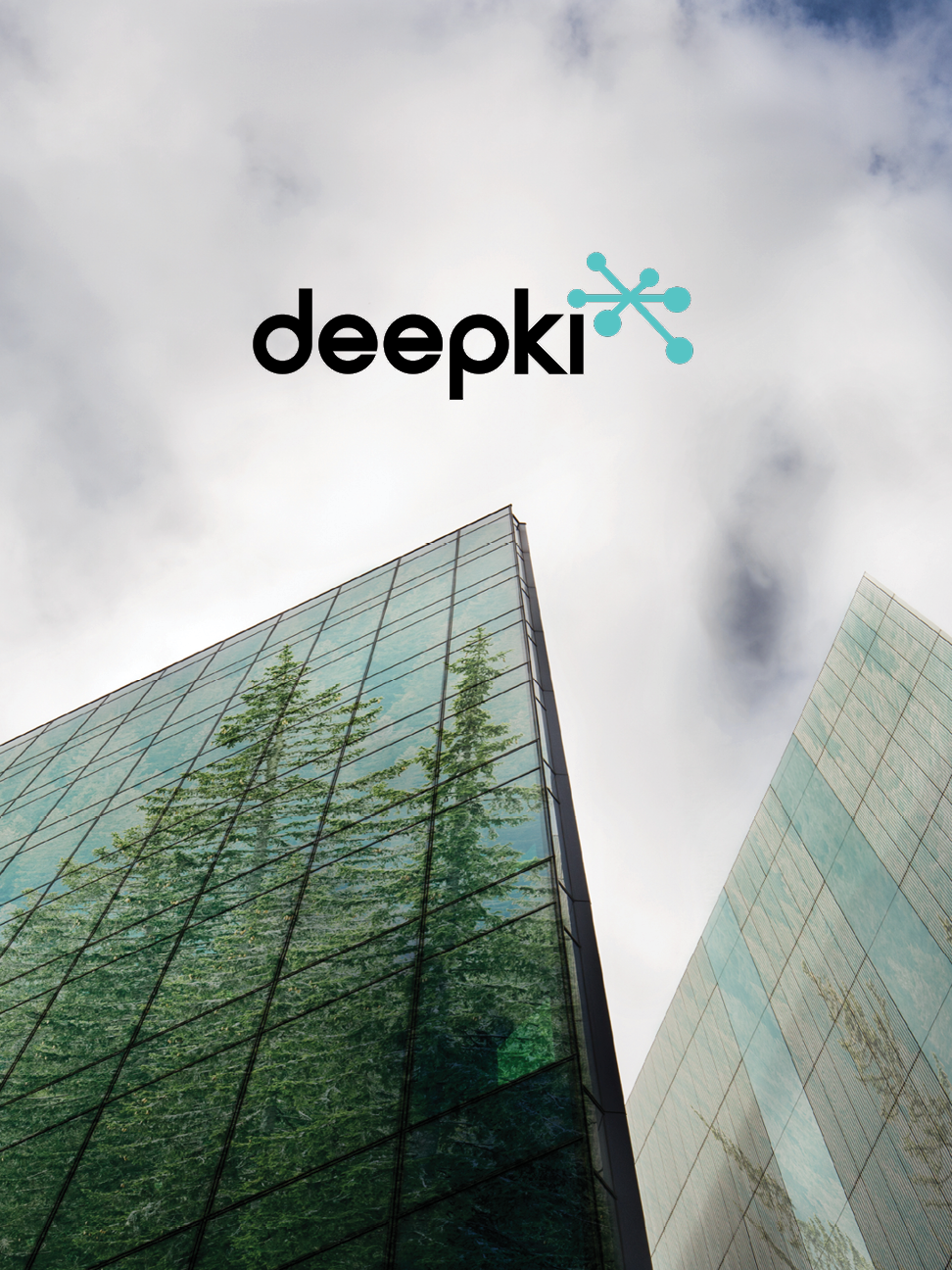 sustainable building with the deepki logo on top