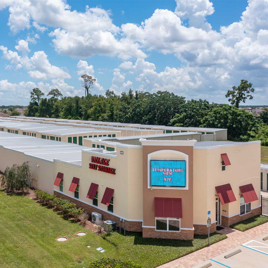 Aerial view of self-storage facility in Florida