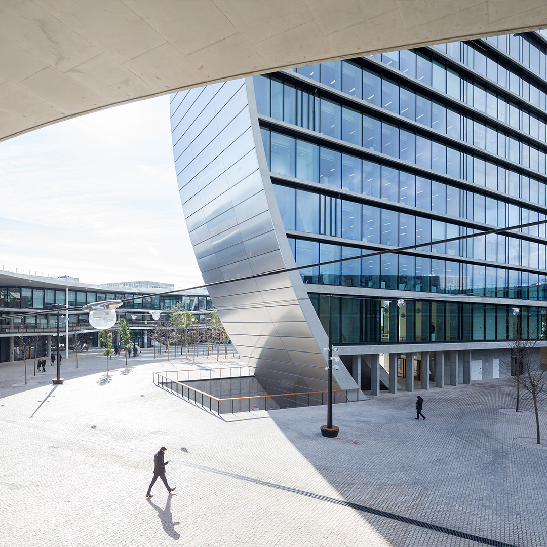 Exterior office building scene