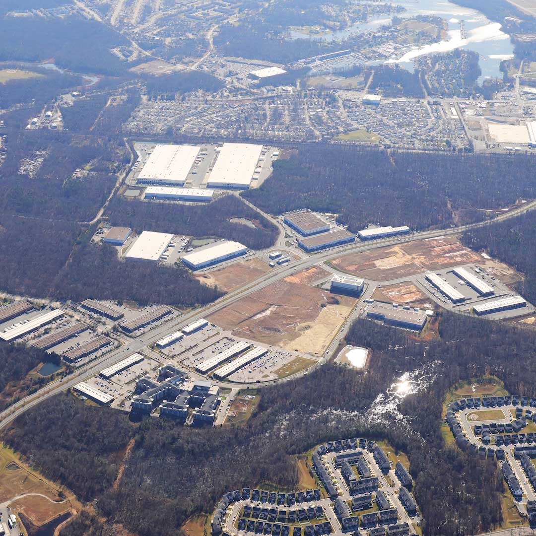 Arial view of the industrial portfolio