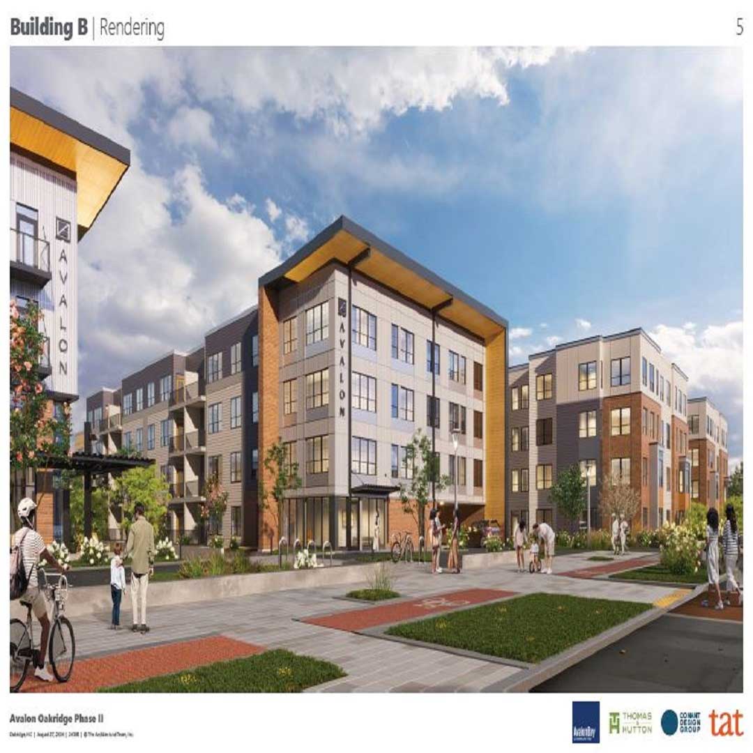 Exterior of apartment building