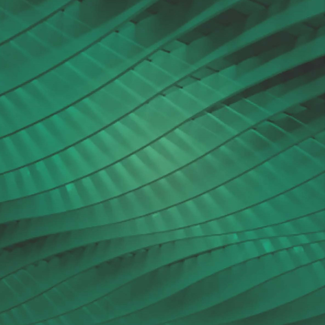 Stock Image CBRE green waves