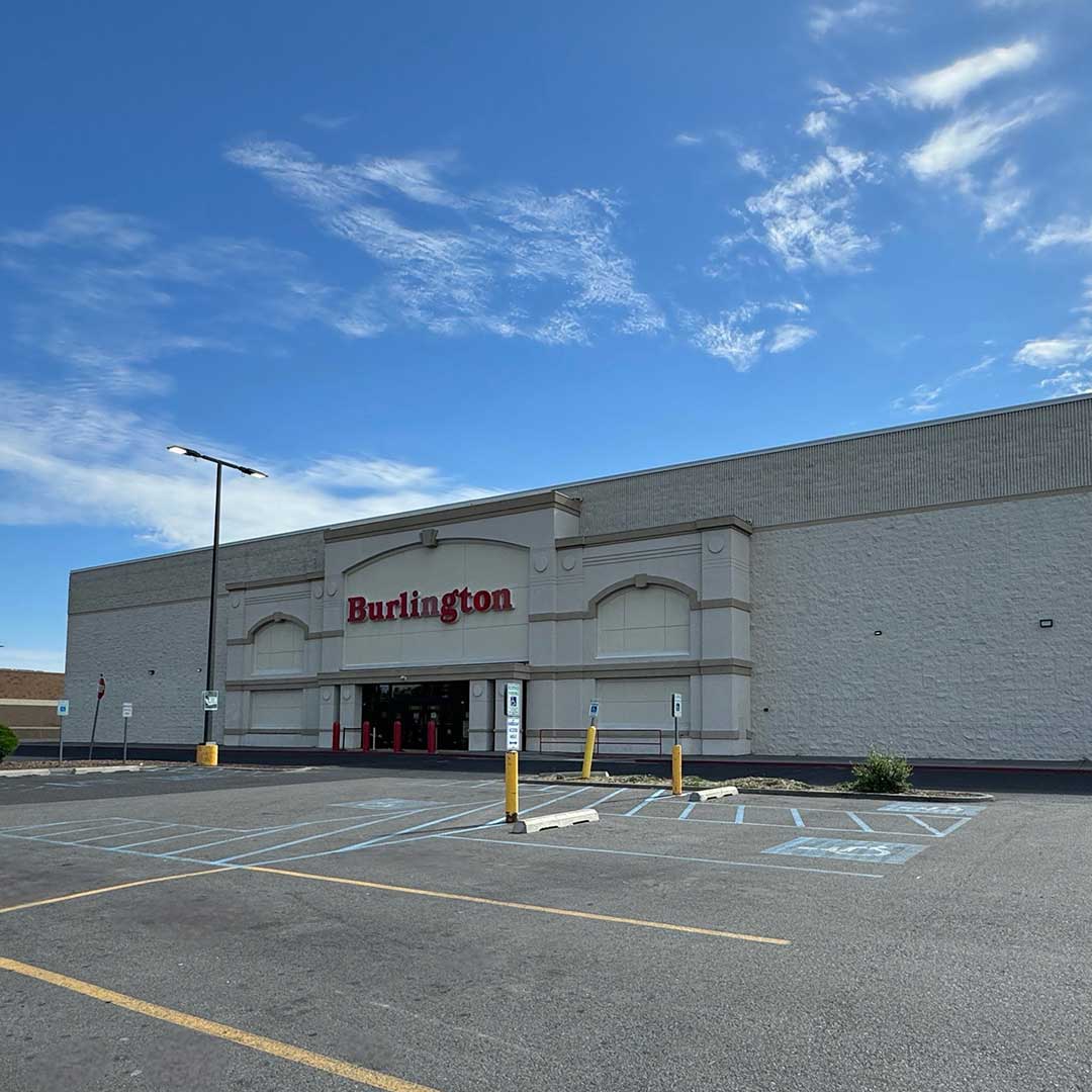 Exterior of Burlington Coat Factory store.