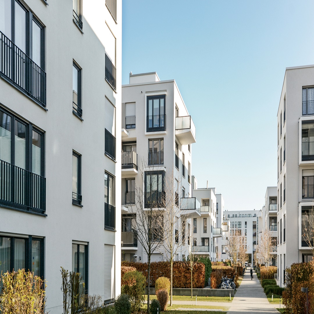 Exterior of multifamily building
