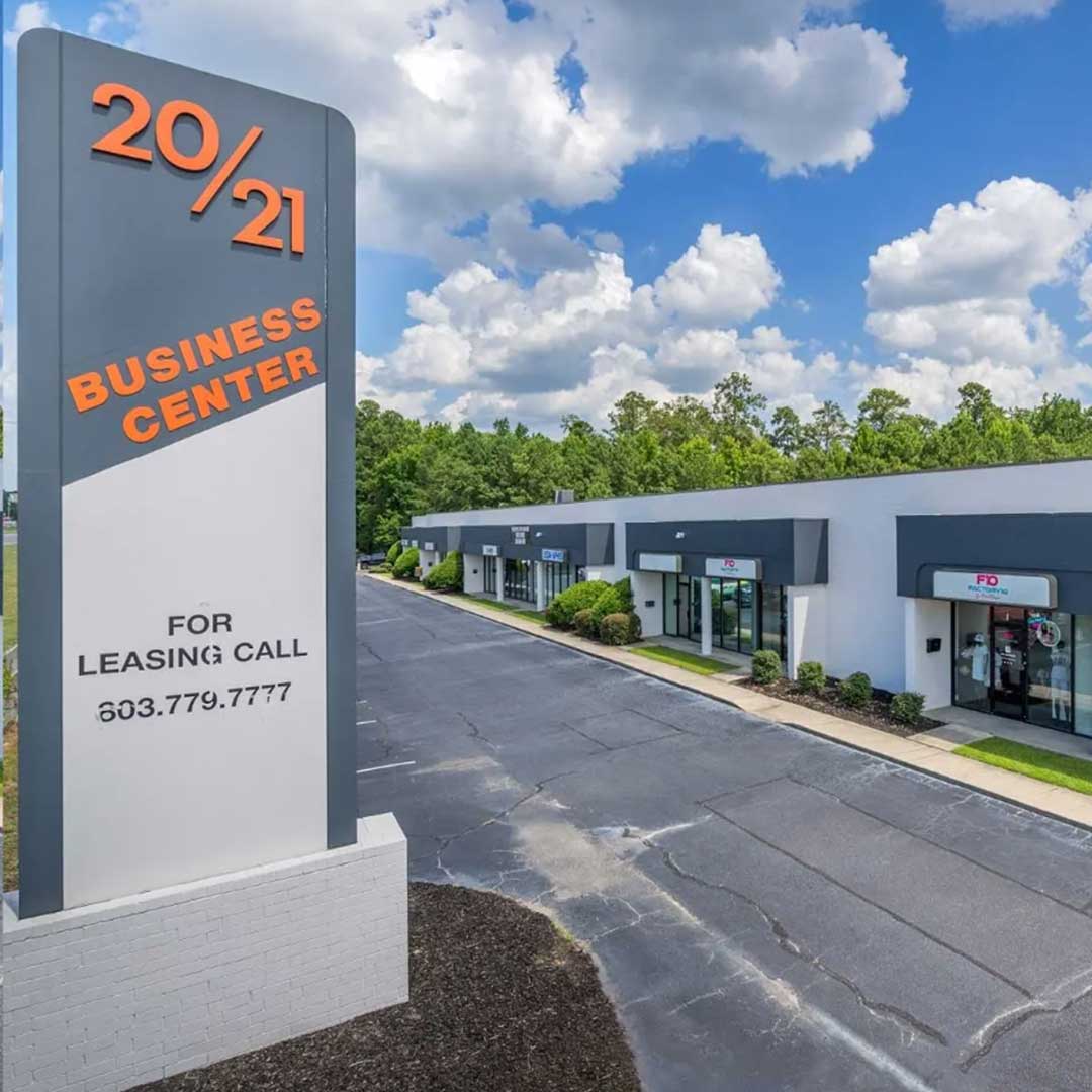Exterior of 1-story business park
