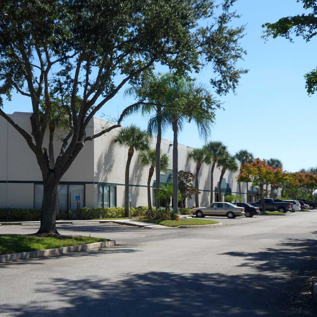 Exterior of industrial facility in Palm Beach County