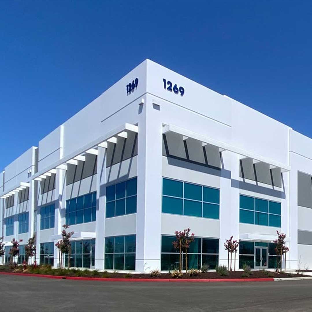 Exterior of the Tracy Logistics Center.